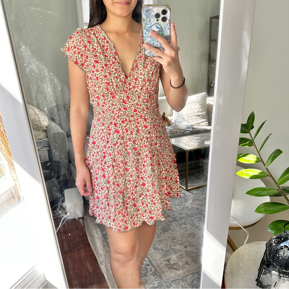RIXO x RTR Scalloped Mini Dress